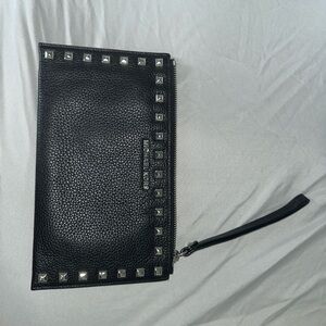 Michael Kors Black Logo Wristlet